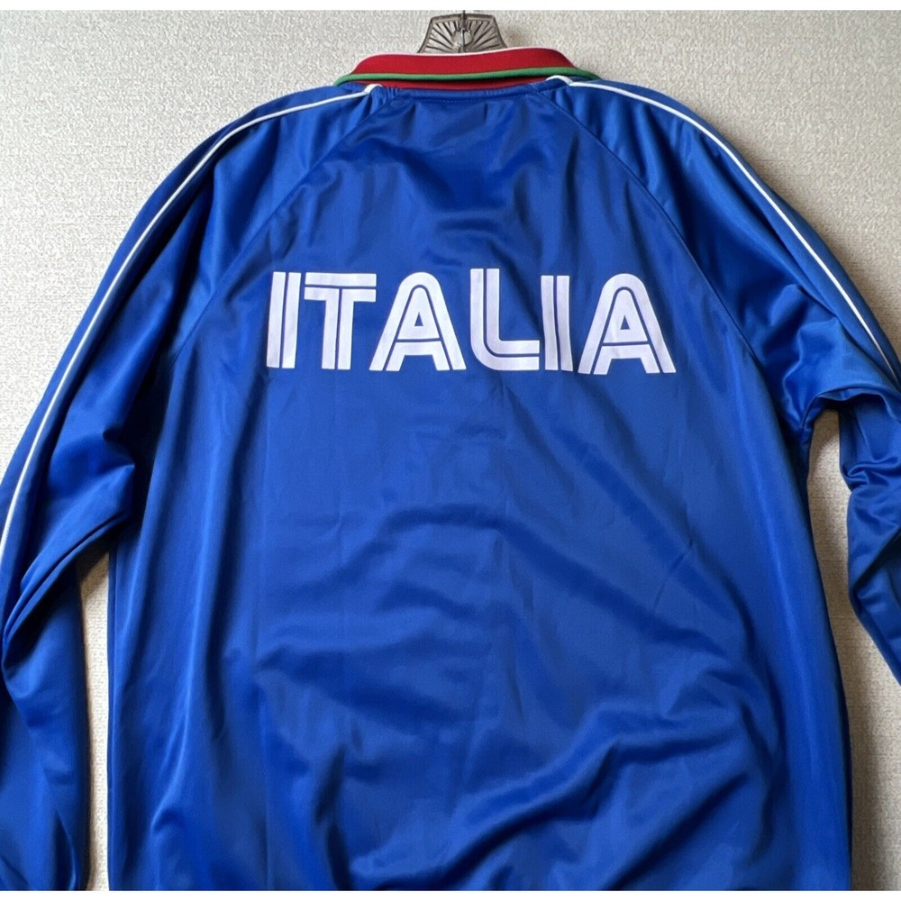 Rhinox ITALIA Jacket Mens XL Blue Soccer Football Stripe Full Zip‎ RN110472